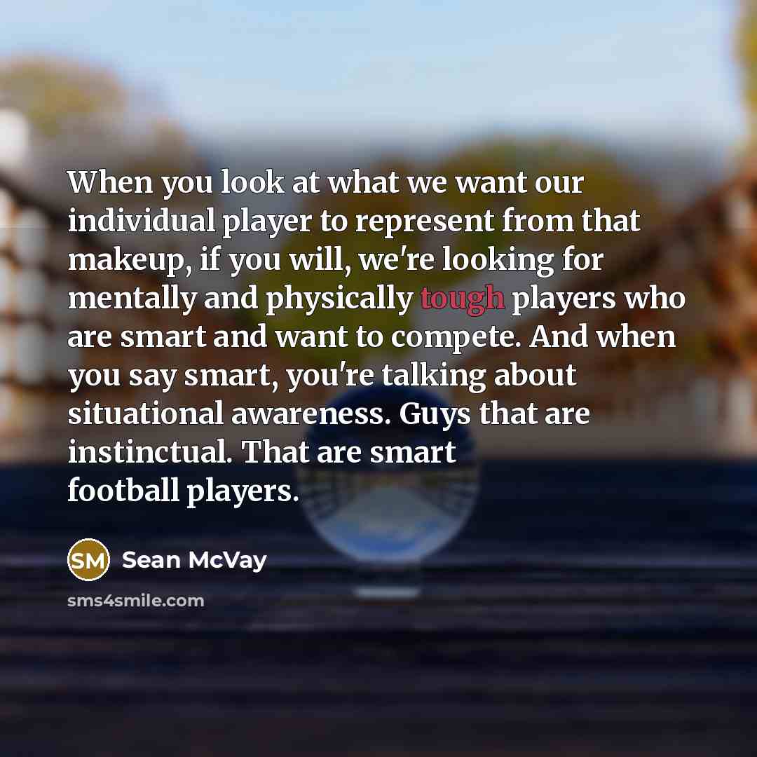 “When you look at what we want our individual player…” quote by Sean McVay
