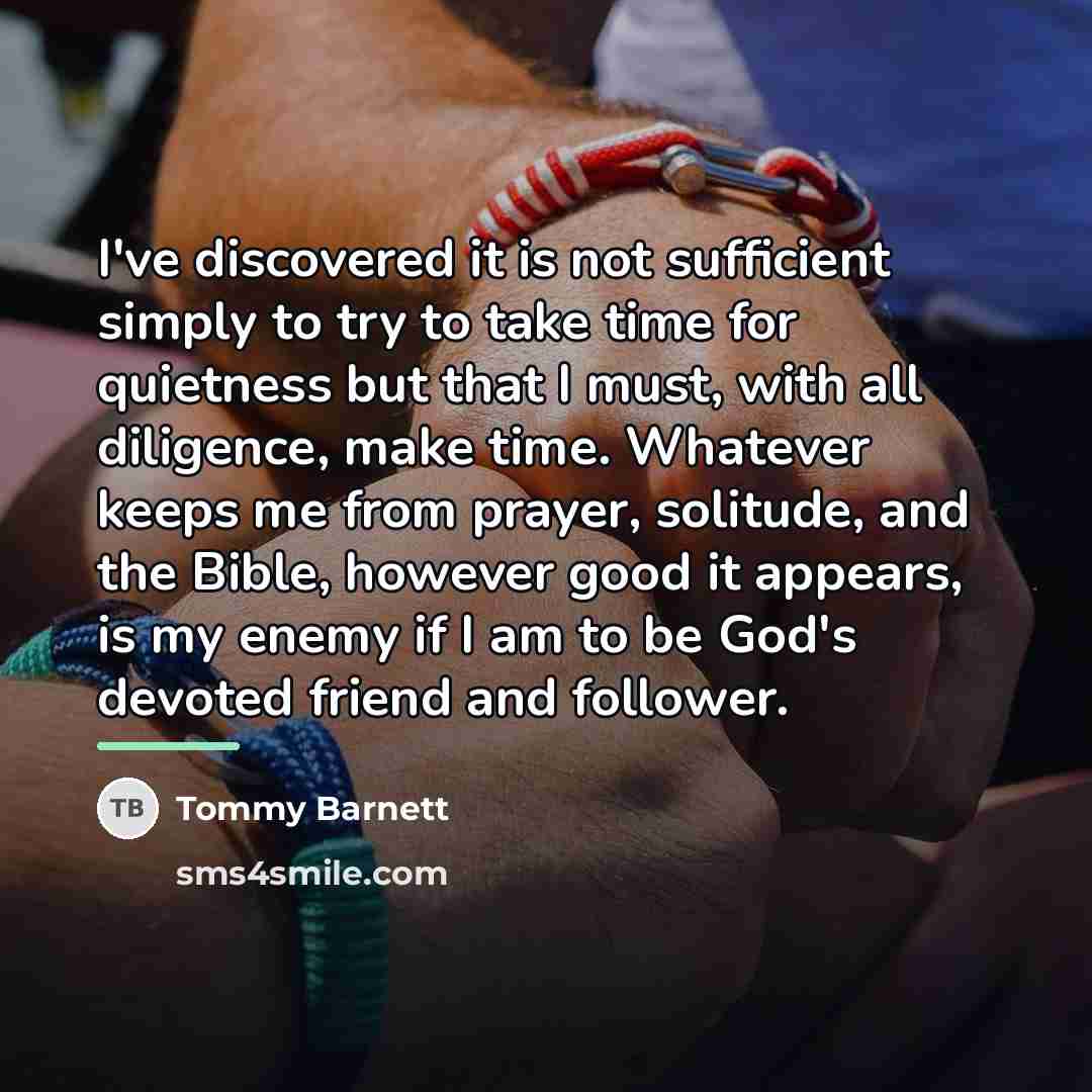 “I've discovered it is not sufficient simply to try to…” quote by Tommy Barnett