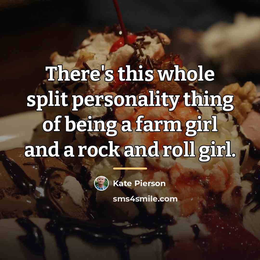 “There's this whole split personality thing of being a farm…” quote by Kate Pierson