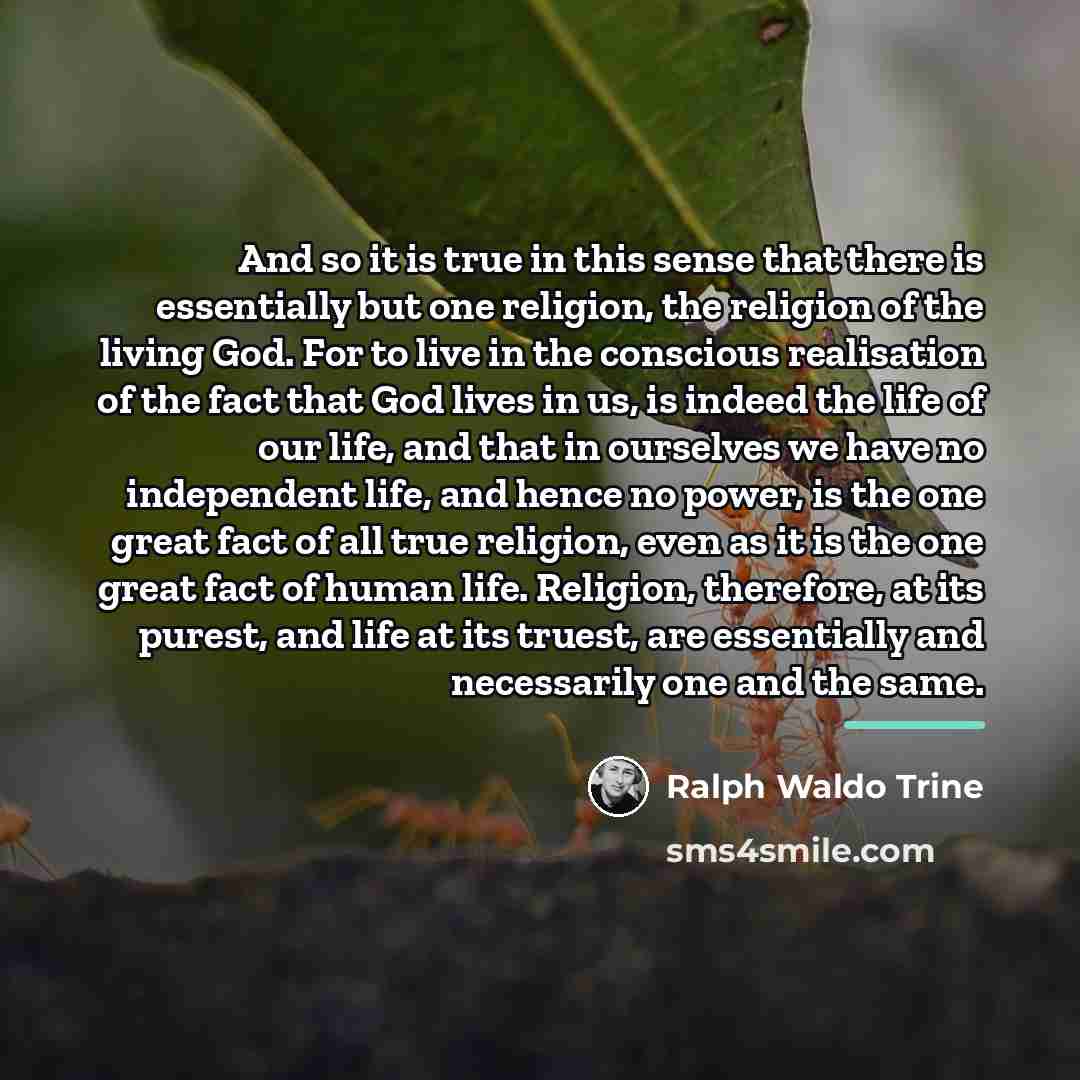 “And so it is true in this sense that there…” quote by Ralph Waldo Trine