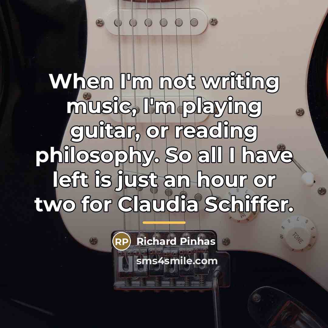 “When I'm not writing music, I'm playing guitar, or reading…” quote by Richard Pinhas
