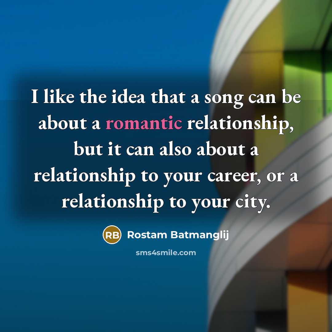 “I like the idea that a song can be about…” quote by Rostam Batmanglij