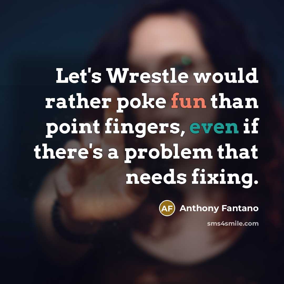 “Let's Wrestle would rather poke fun than point fingers, even…” quote by Anthony Fantano