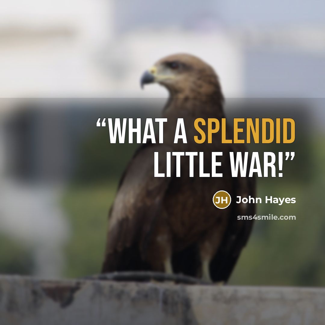 “What a splendid little war!” quote by John Hayes