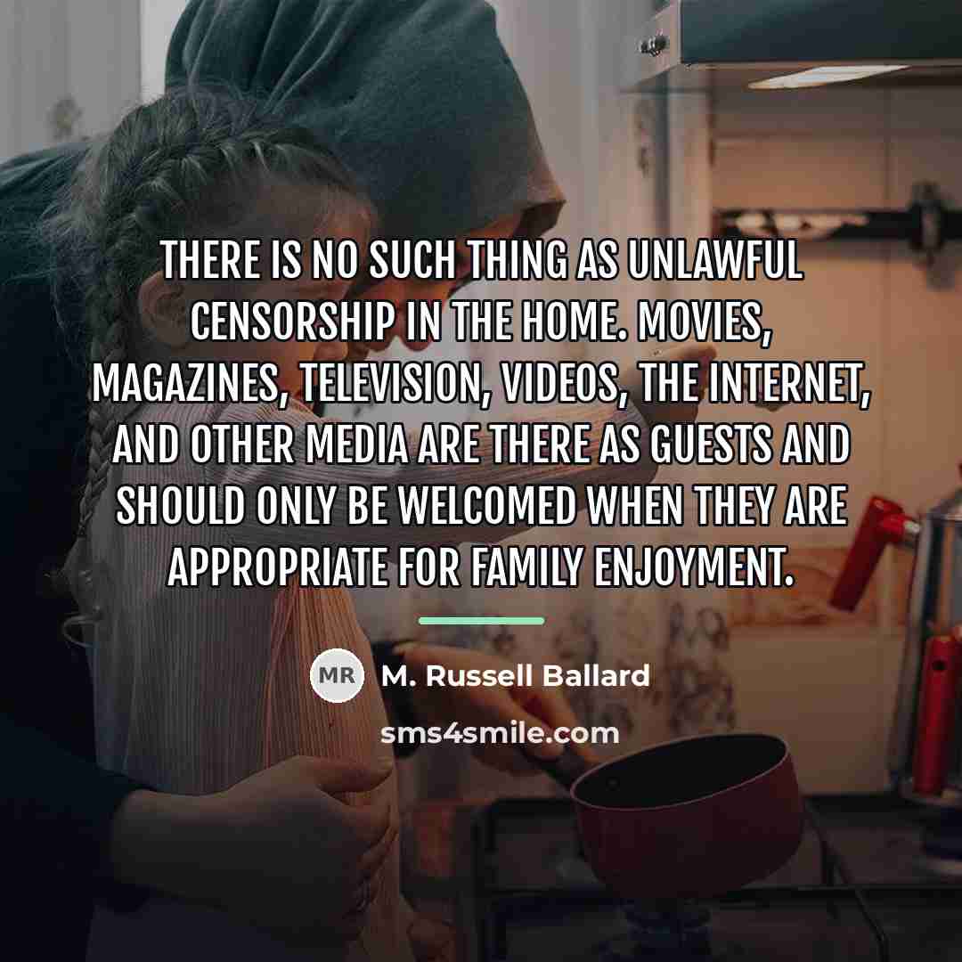 “There is no such thing as unlawful censorship in the…” quote by M. Russell Ballard