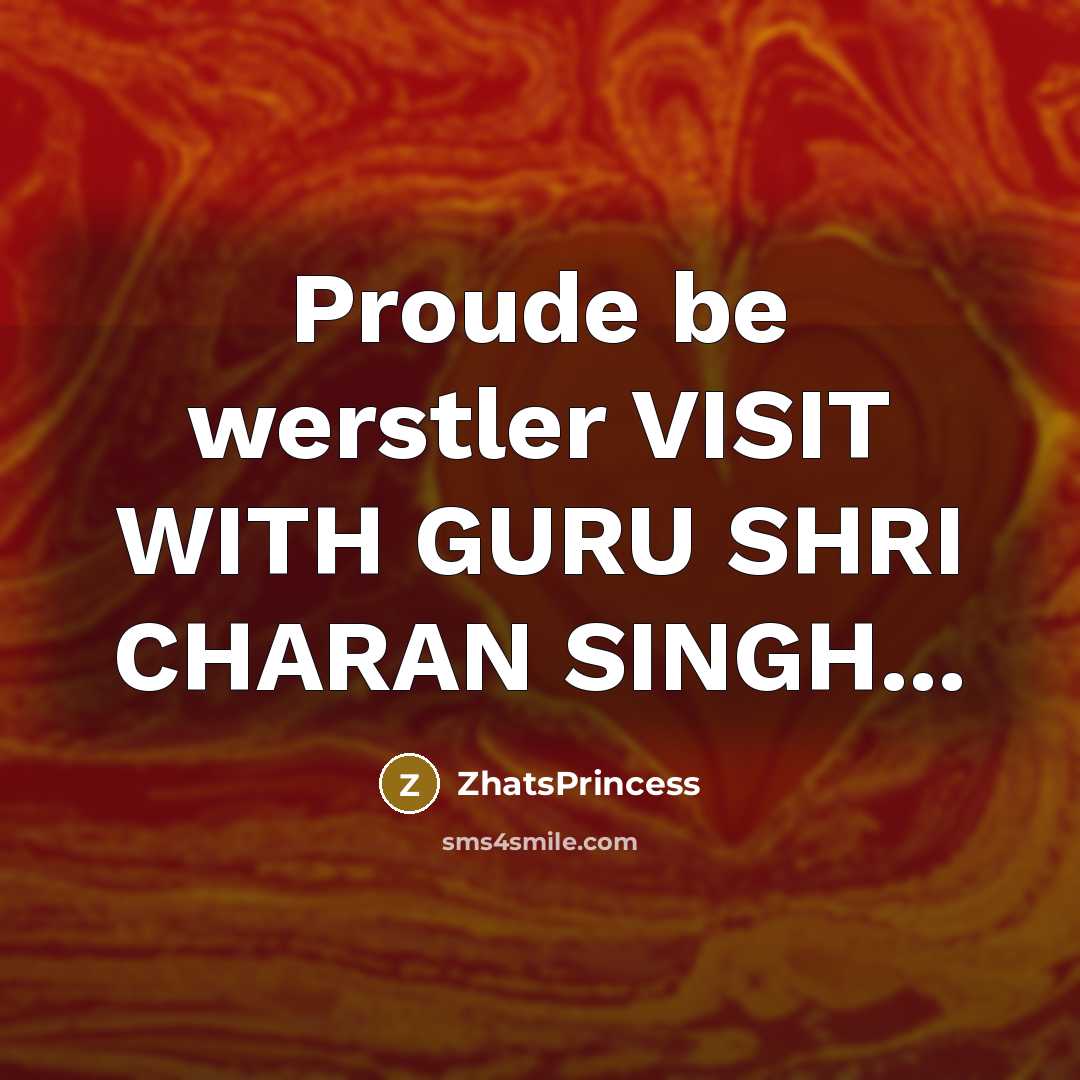“Proude be werstler VISIT WITH GURU SHRI CHARAN SINGH...…” quote by ZhatsPrincess