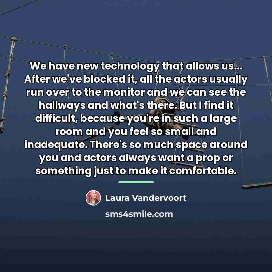 “We have new technology that allows us... After we've blocked…” quote by Laura Vandervoort