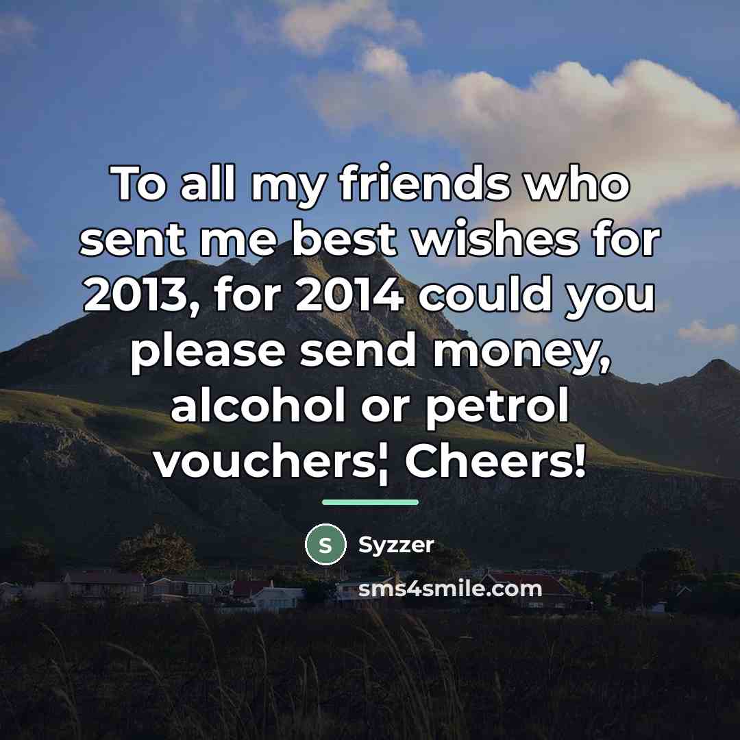 “To all my friends who sent me best wishes for…” quote by Syzzer