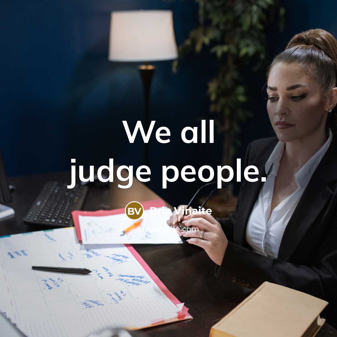 “We all judge people.…” quote by Bria Vinaite