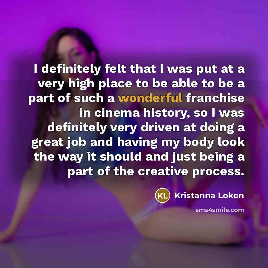 “I definitely felt that I was put at a very…” quote by Kristanna Loken