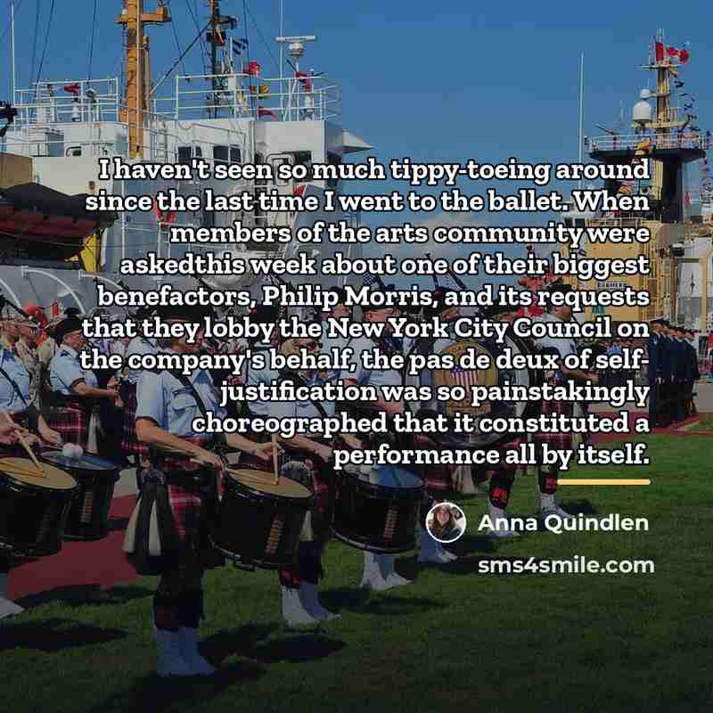 “I haven't seen so much tippy-toeing around since the last…” quote by Anna Quindlen