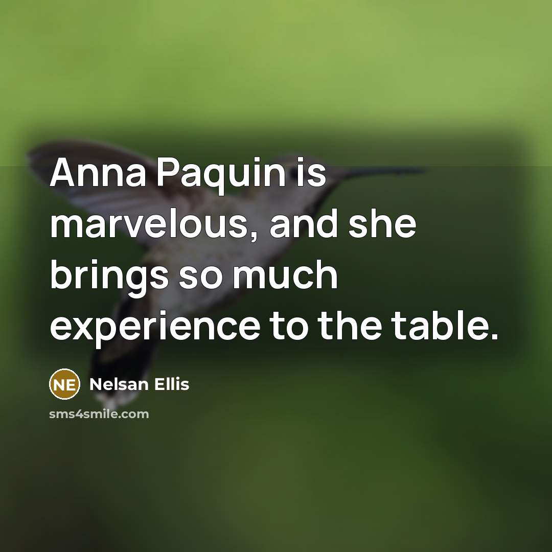 “Anna Paquin is marvelous, and she brings so much experience…” quote by Nelsan Ellis