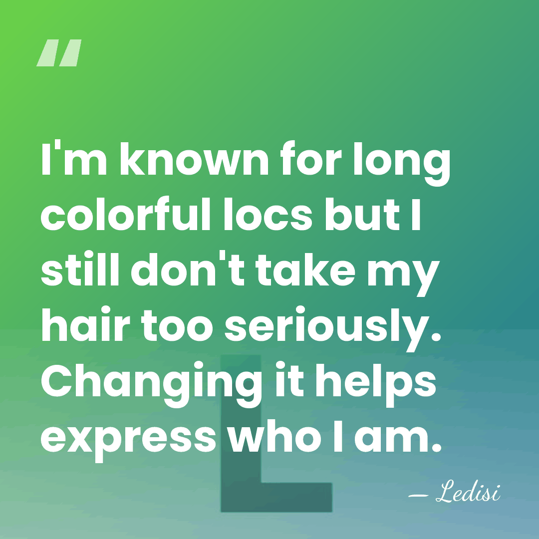 I'm known for long colorful locs but I still don't take my&hellip; - Ledisi