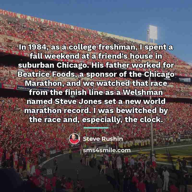“In 1984, as a college freshman, I spent a fall…” quote by Steve Rushin