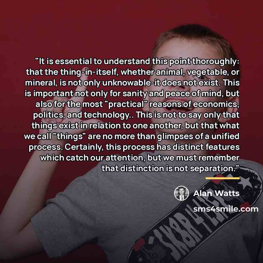 “"It is essential to understand this point thoroughly: that the…” quote by Alan Watts