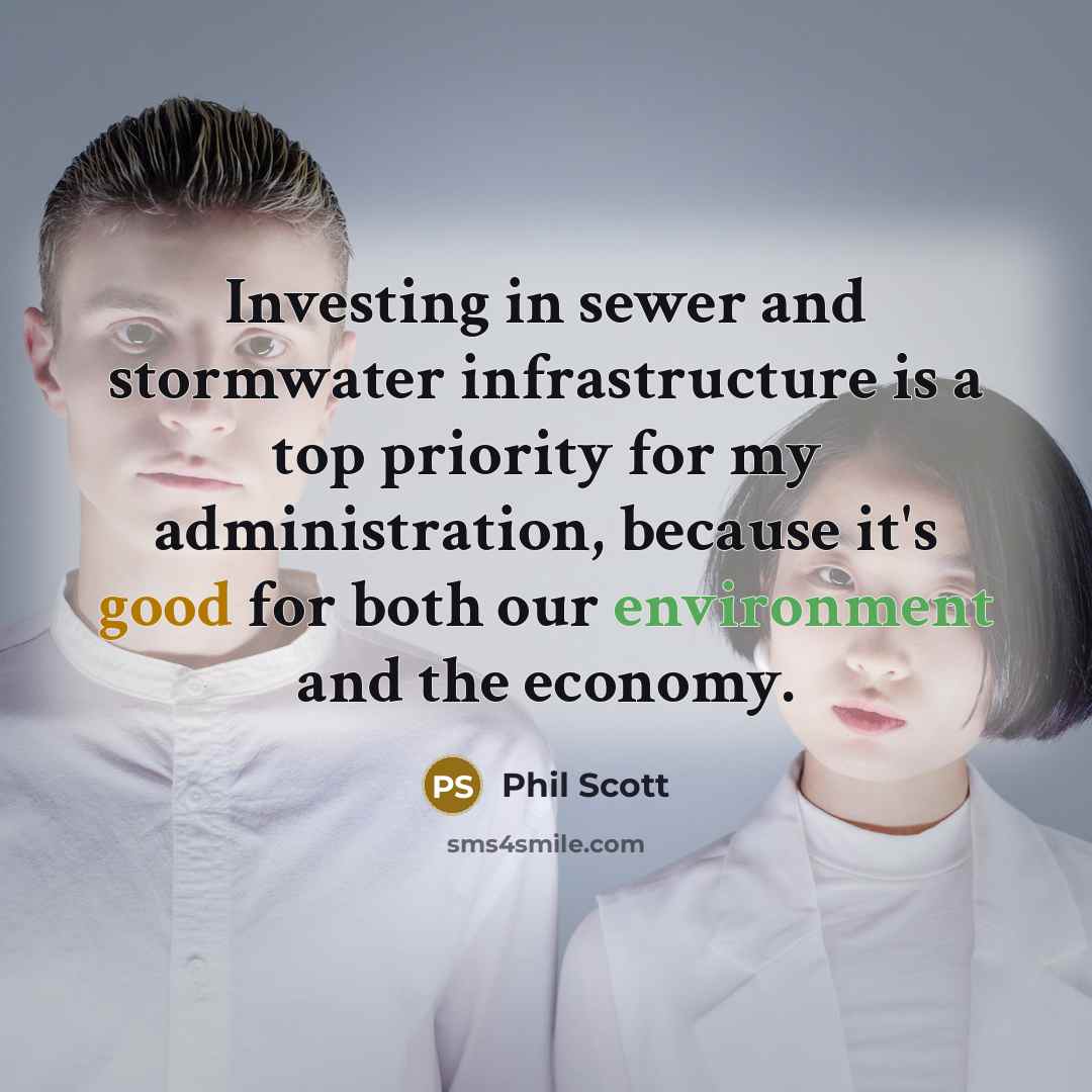 “Investing in sewer and stormwater infrastructure is a top priority…” quote by Phil Scott