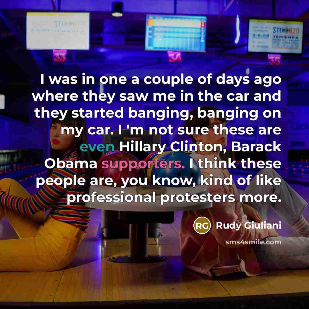 “I was in one a couple of days ago where…” quote by Rudy Giuliani