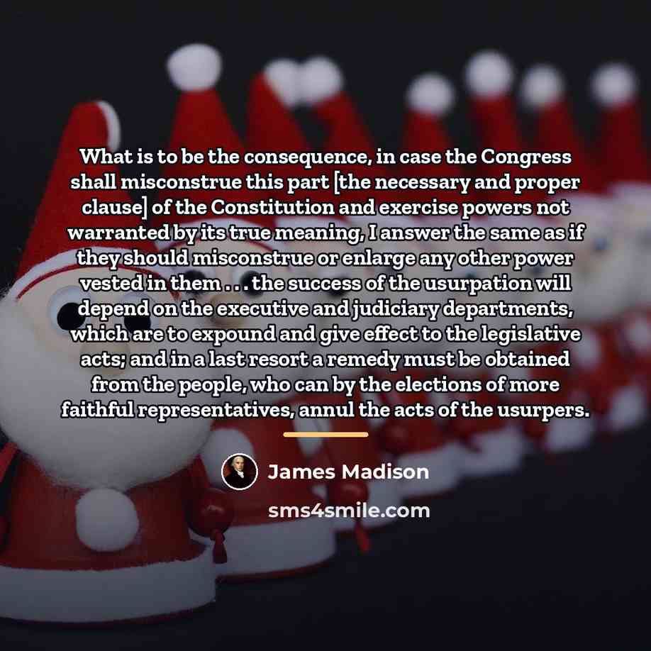 “What is to be the consequence, in case the Congress…” quote by James Madison