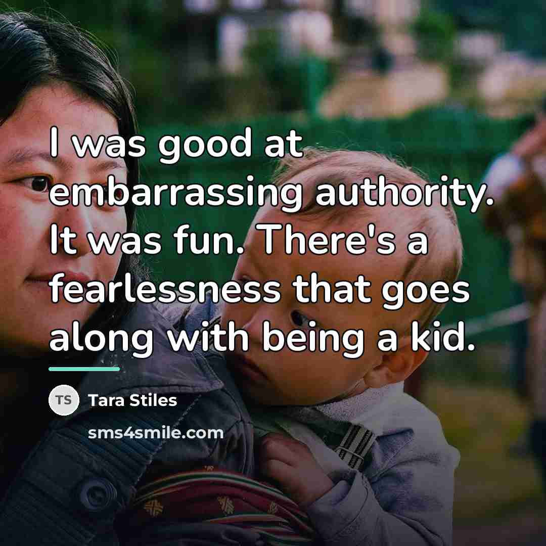 “I was good at embarrassing authority. It was fun. There's…” quote by Tara Stiles