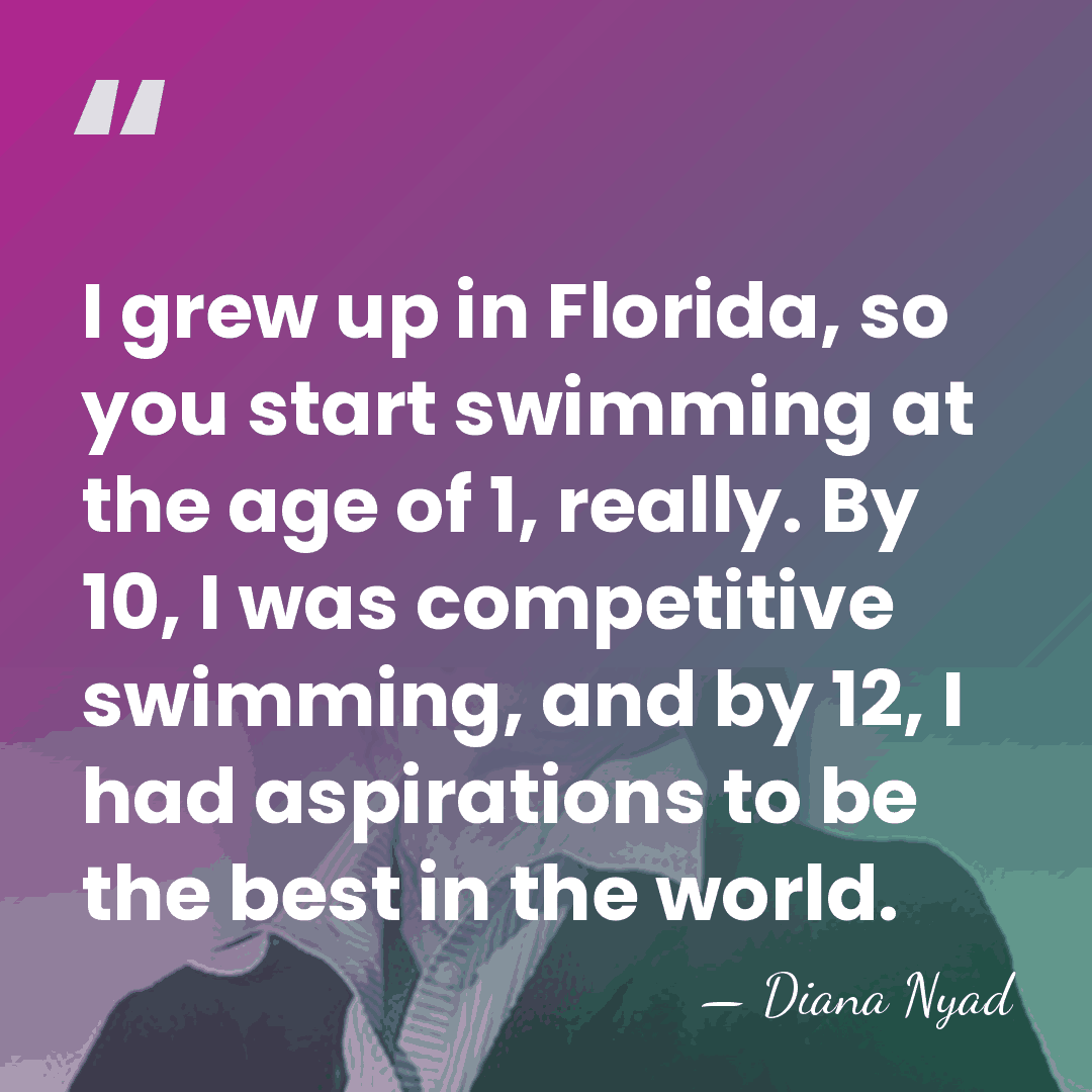 I grew up in Florida, so you start swimming at the age&hellip; - Diana Nyad