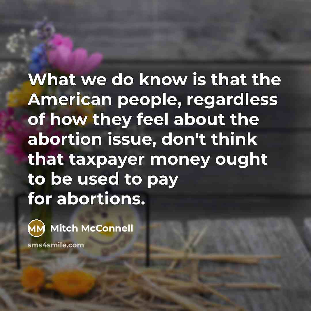 “What we do know is that the American people, regardless…” quote by Mitch McConnell