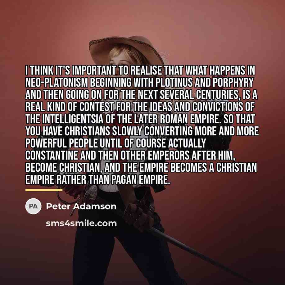 “I think it's important to realise that what happens in…” quote by Peter Adamson