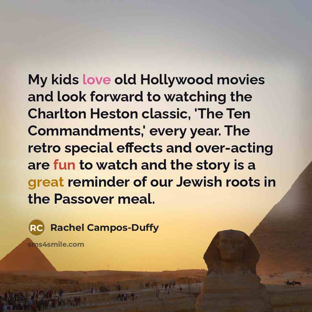 “My kids love old Hollywood movies and look forward to…” quote by Rachel Campos-Duffy