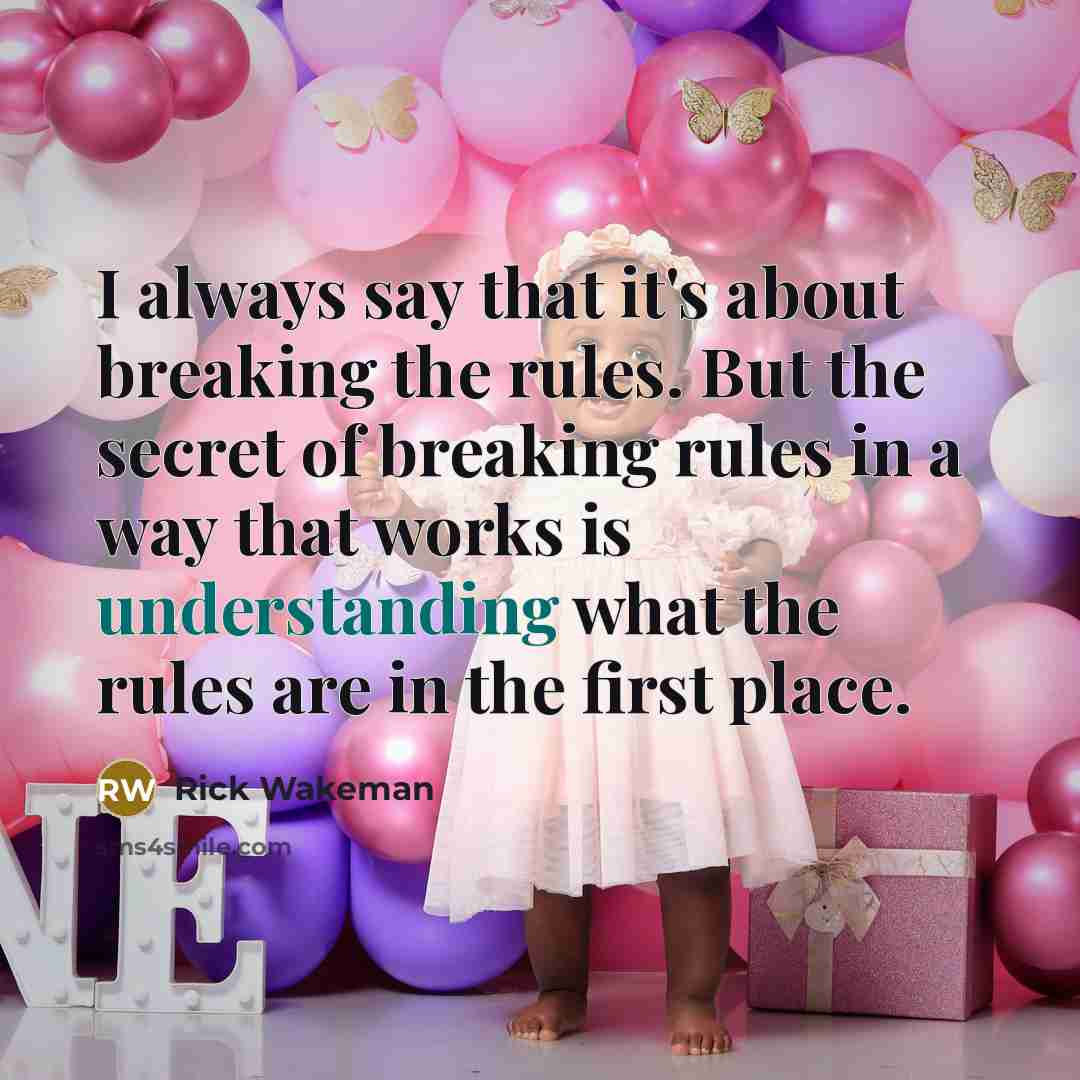 “I always say that it's about breaking the rules. But…” quote by Rick Wakeman