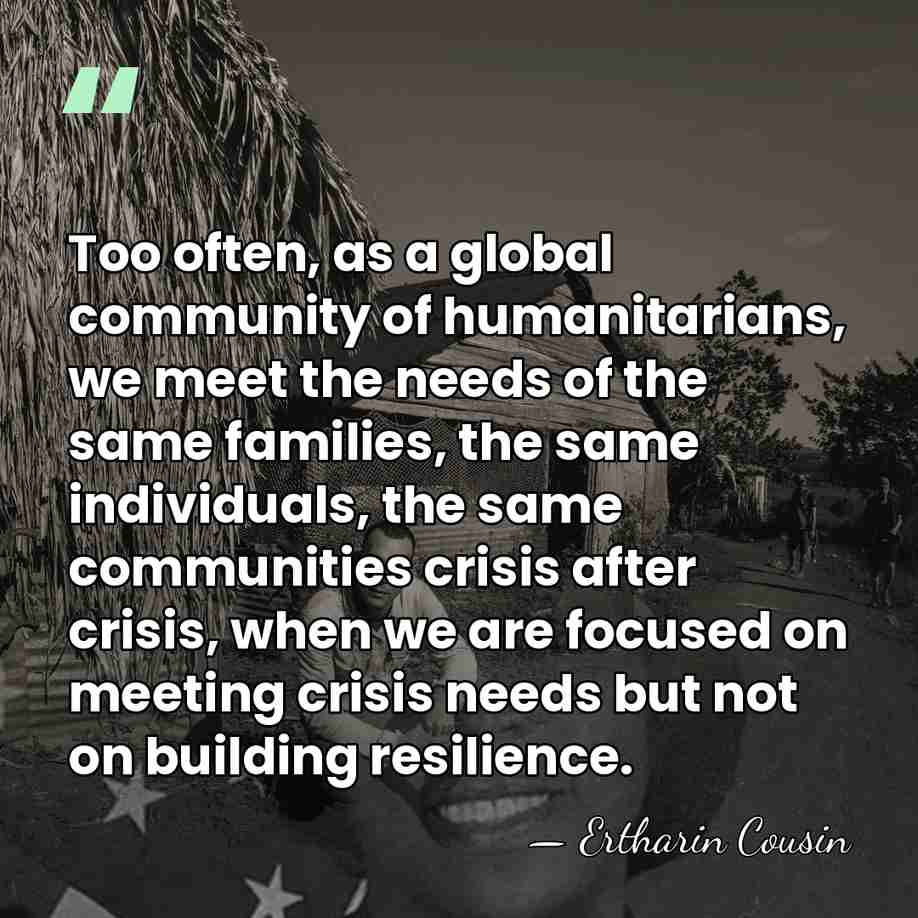 Too often, as a global community of humanitarians, we meet the needs&hellip; - Ertharin Cousin