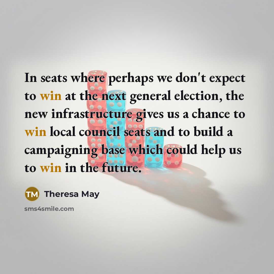 “In seats where perhaps we don't expect to win at…” quote by Theresa May