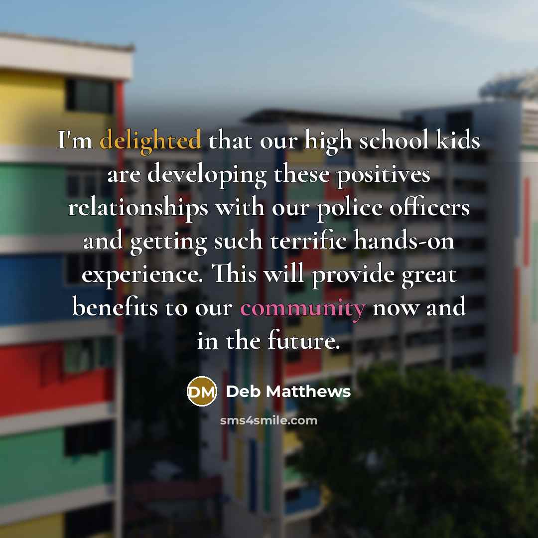 “I'm delighted that our high school kids are developing these…” quote by Deb Matthews