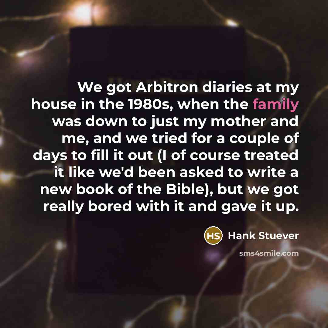 “We got Arbitron diaries at my house in the 1980s,…” quote by Hank Stuever