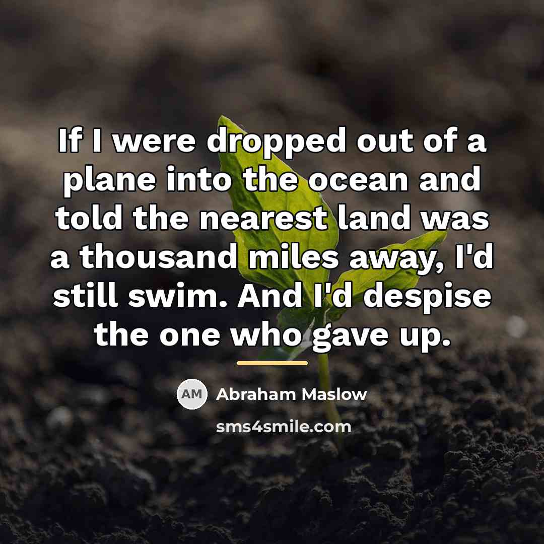“If I were dropped out of a plane into the…” quote by Abraham Maslow
