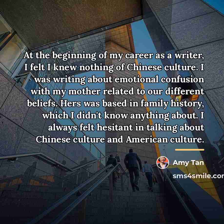“At the beginning of my career as a writer, I…” quote by Amy Tan