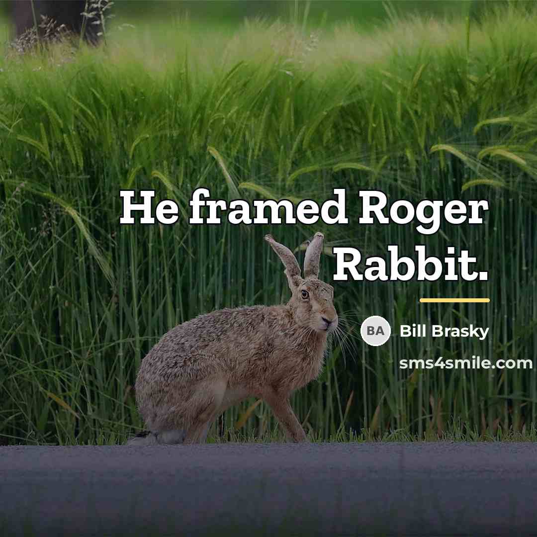 “He framed Roger Rabbit.…” quote by Bill Brasky