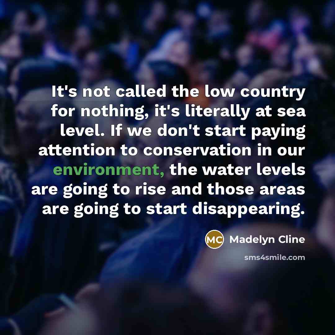“It's not called the low country for nothing, it's literally…” quote by Madelyn Cline