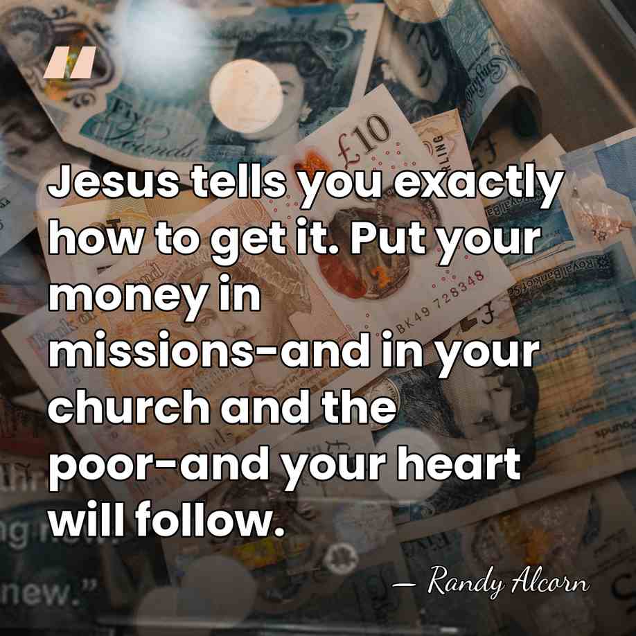 Jesus tells you exactly how to get it. Put your money in&hellip; - Randy Alcorn