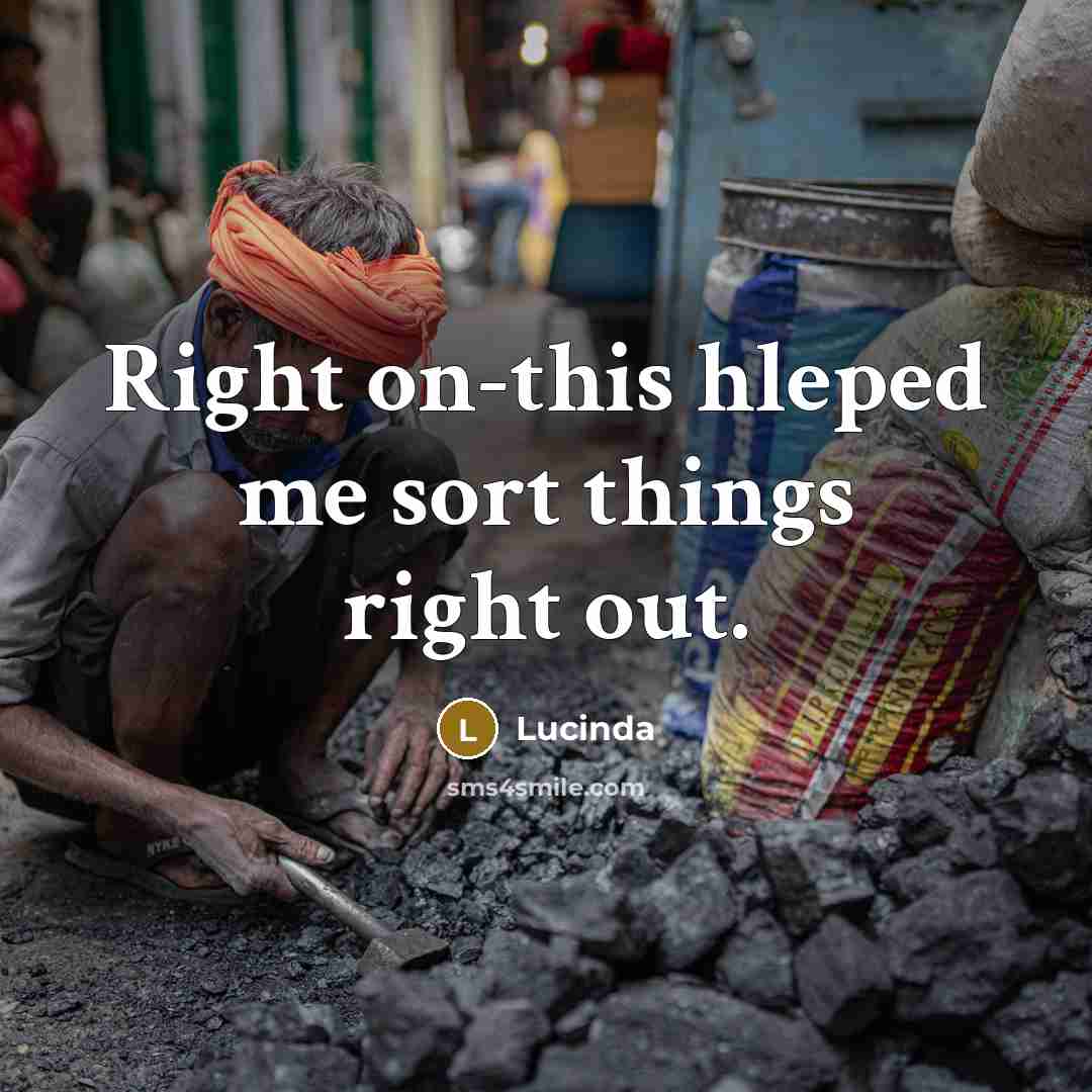 “Right on-this hleped me sort things right out.…” quote by Lucinda