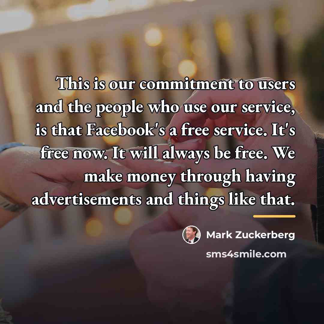 “This is our commitment to users and the people who…” quote by Mark Zuckerberg