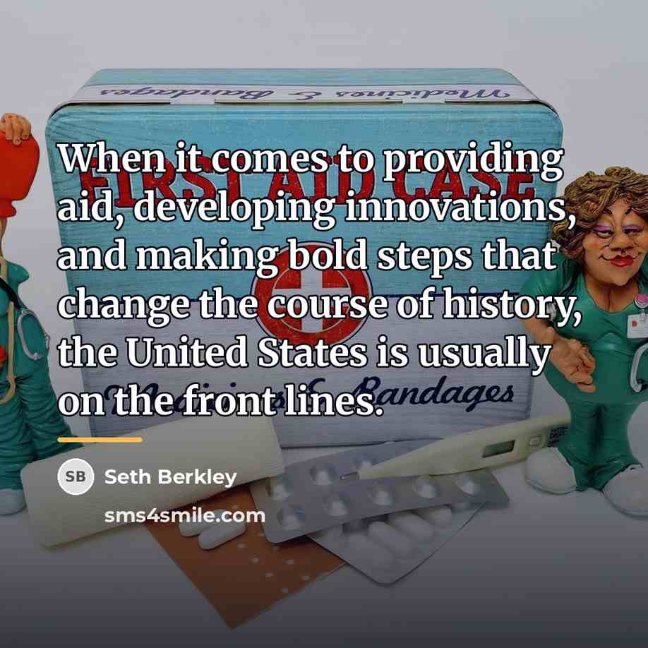 “When it comes to providing aid, developing innovations, and making…” quote by Seth Berkley