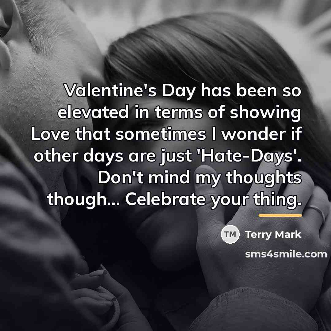 “Valentine's Day has been so elevated in terms of showing…” quote by Terry Mark