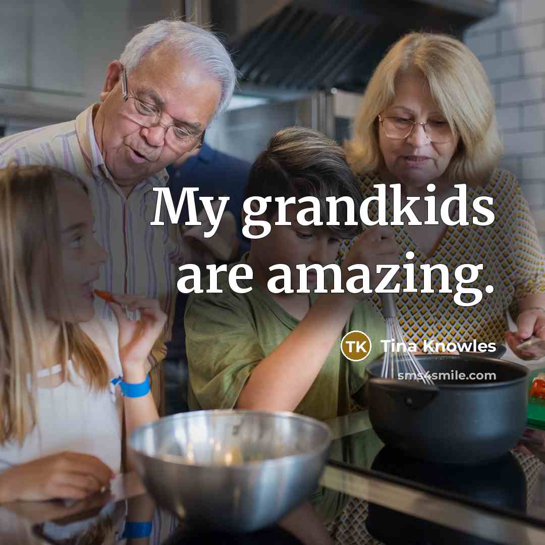 “My grandkids are amazing.…” quote by Tina Knowles