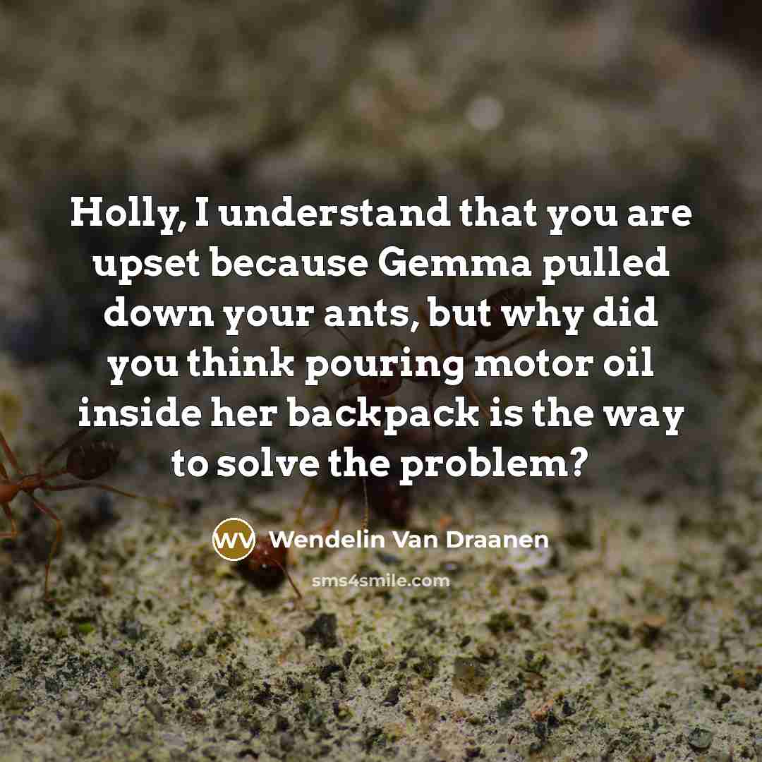 “Holly, I understand that you are upset because Gemma pulled…” quote by Wendelin Van Draanen