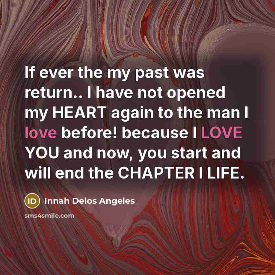 “If ever the my past was return.. I have not…” quote by Innah Delos Angeles