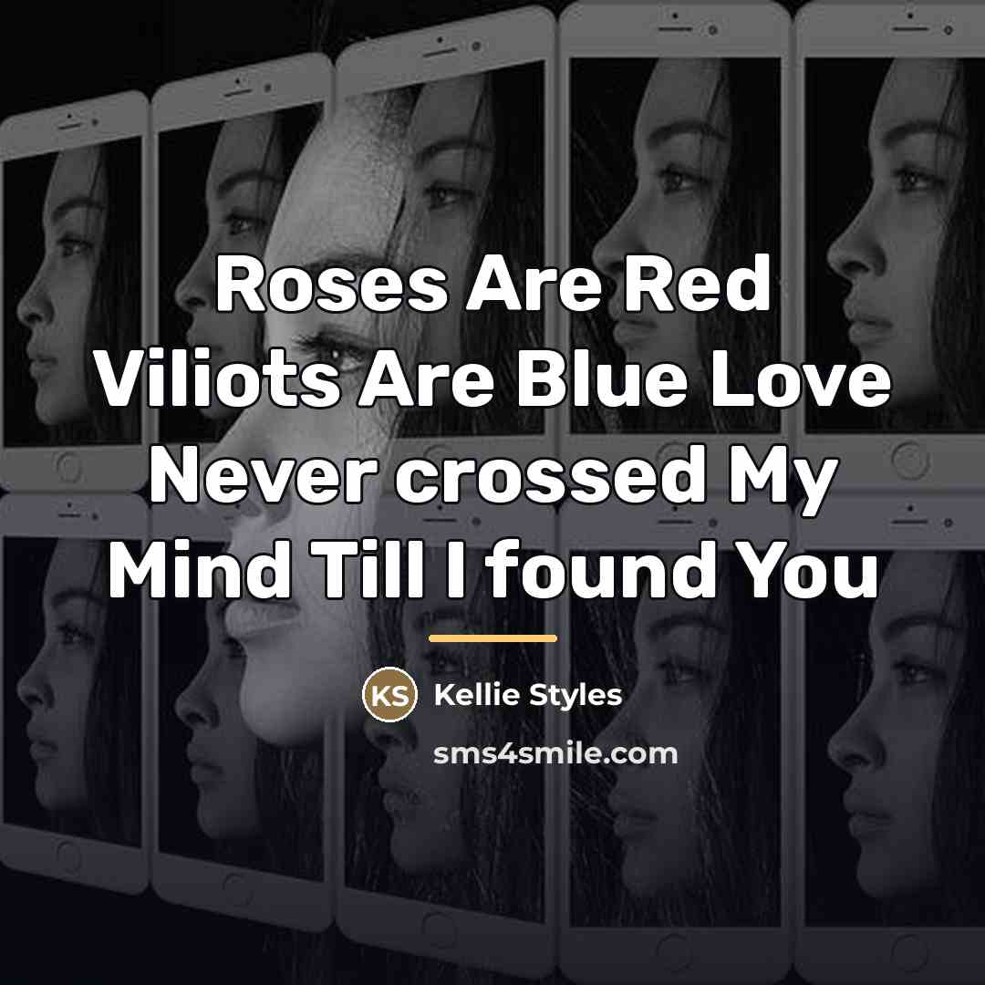 “Roses Are Red Viliots Are Blue Love Never crossed My…” quote by Kellie Styles