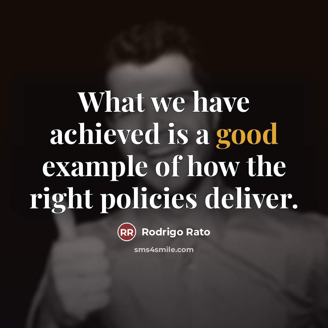 “What we have achieved is a good example of how…” quote by Rodrigo Rato