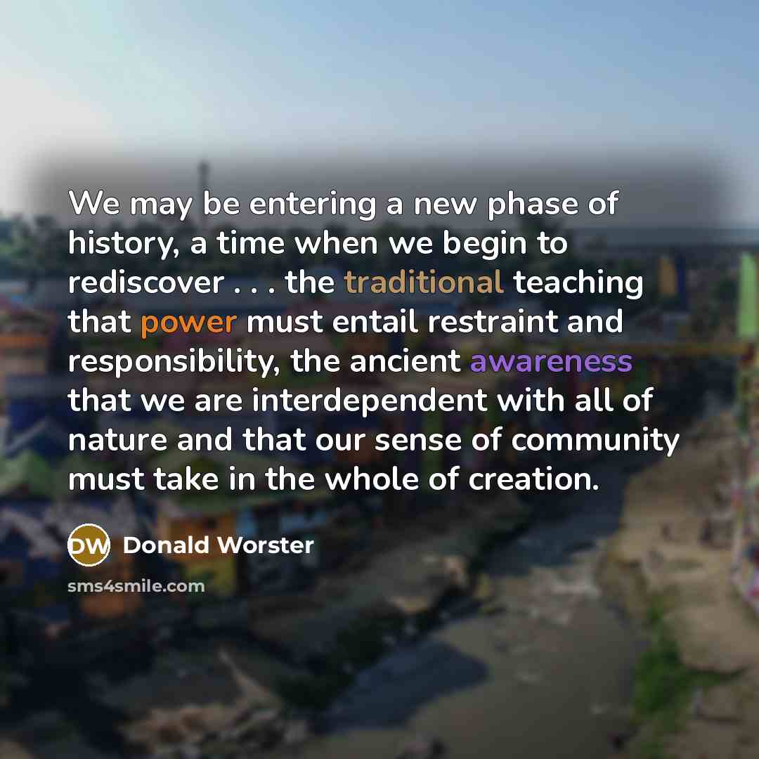 “We may be entering a new phase of history, a…” quote by Donald Worster