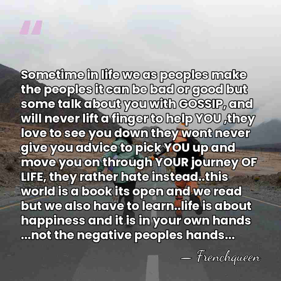 Sometime in life we as peoples make the peoples it can be&hellip; - Frenchqueen