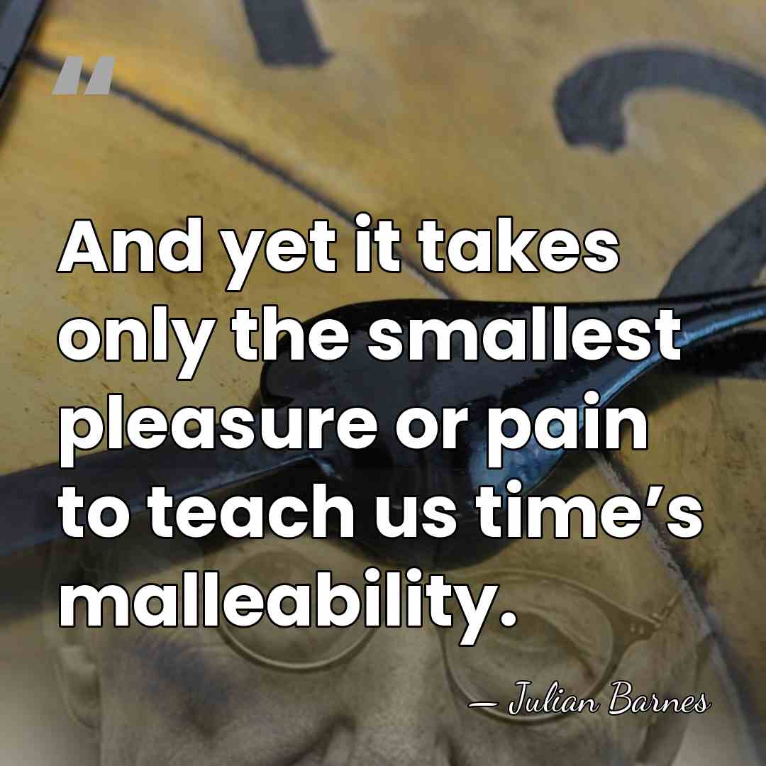 And yet it takes only the smallest pleasure or pain to teach&hellip; - Julian Barnes