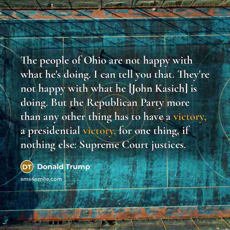 “The people of Ohio are not happy with what he's…” quote by Donald Trump